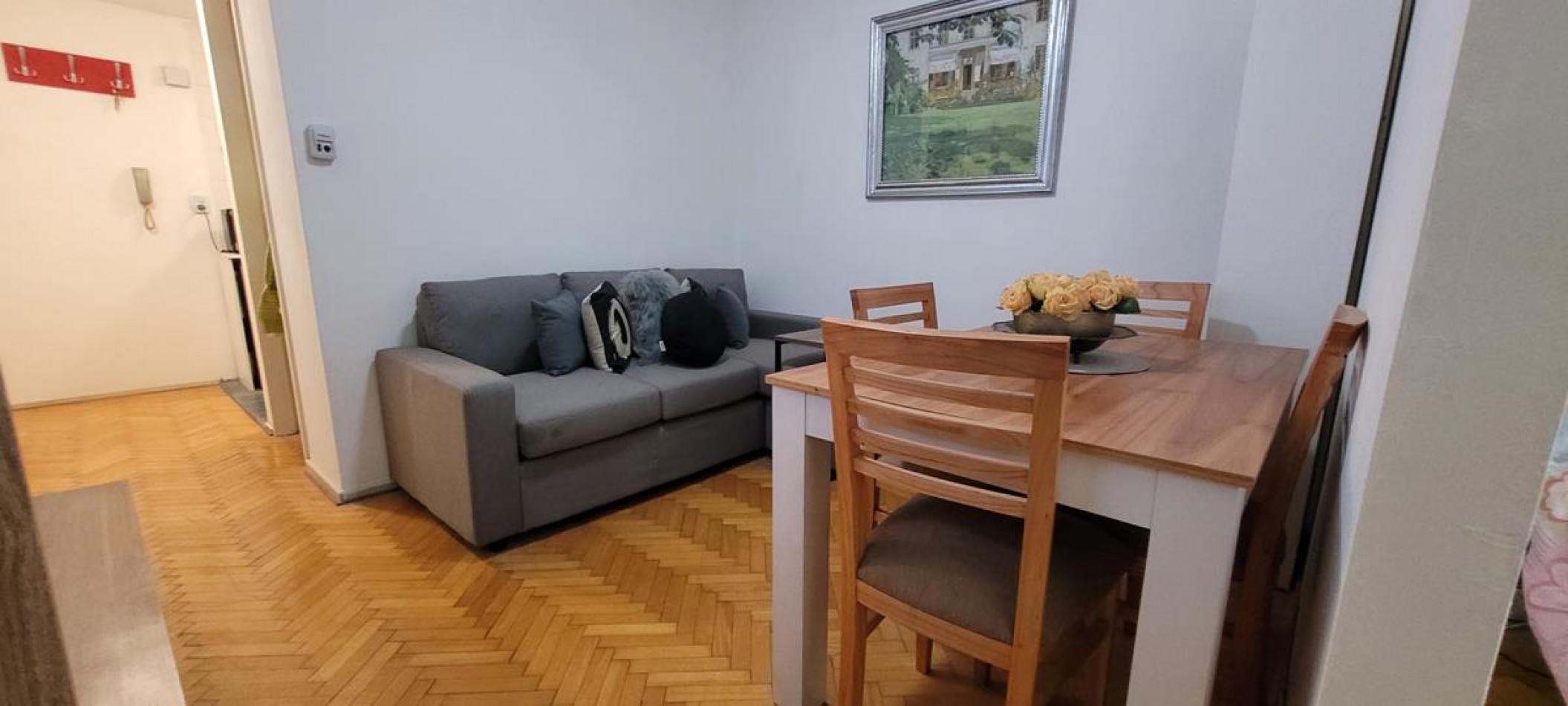 PALERMO, Depto. 1 amb dividido. AMOBLADO, c/ elctrodomesticos.  2o piso, interno, IMPECABLE. Billinghurst y Paraguay. APTO PROFESIONAL
