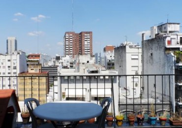 PALERMO, Depto. 4 Amb. HERMOSA TERRAZA. Piso 9, 100 mt2. frente. S. Ortiz y Guemes