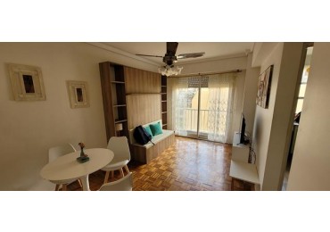 Belgrano, 1 Ambiente, lateral, MUY LUMINOSO, vista abierta, con balcon, AMOBLADO